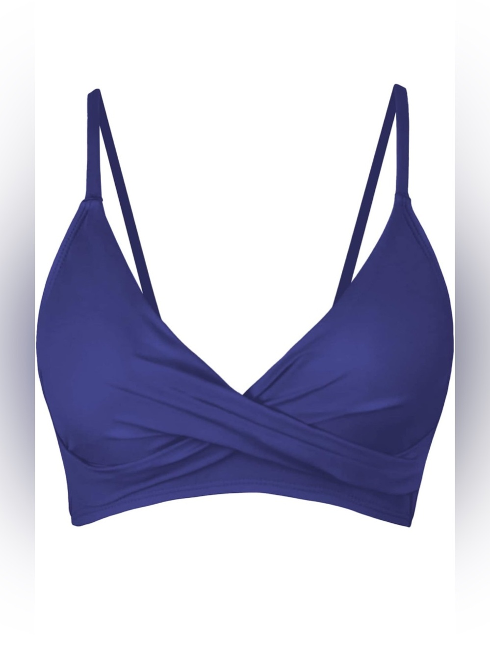 Everyday Blue Bikini Top - Classic Solid Swim Bra